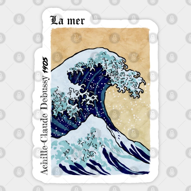 La Mer - White Sticker by Thor Reyes